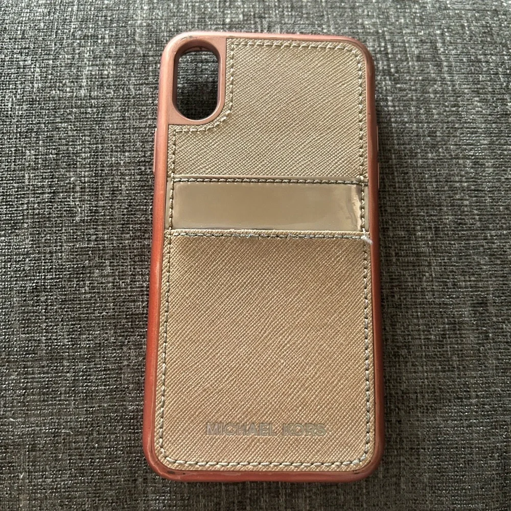 Michael Kors iPhone X rose gold case